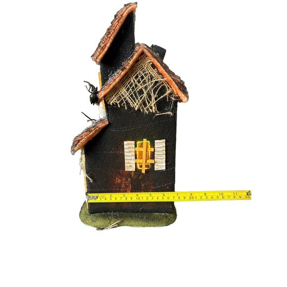 Vintage Department 56 Fiber Optic Haunted House Ghost Bats Lights Up Working - Picture 4 of 12